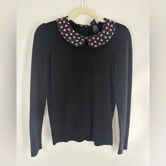 Disney Black Sweater with Collar - Picture 4 of 10